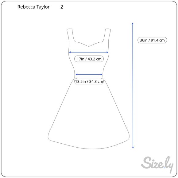 NWT Rebecca Taylor A-Line Dress, Size 2 - Picture 11 of 11